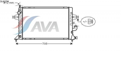 Piese Auto Opel Radiator racire apa Opel Astra G producator AVA Revizie Masina